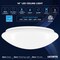 Luxrite 14 Inch LED Flush Mount Light 5CCT 2700K-5000K 25W 1875LM Dimmable Damp Rated Energy Star ETL LR23162-1PK - alternate 3